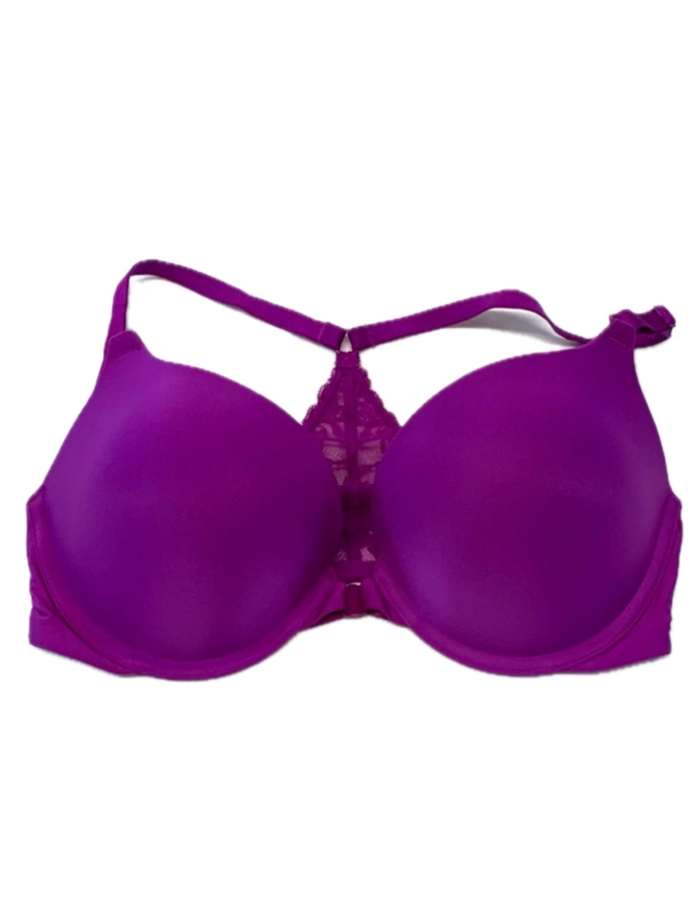 Victoria's Secret Very Sexy Front-Close Push-Up Racerback Bra Purple 34D